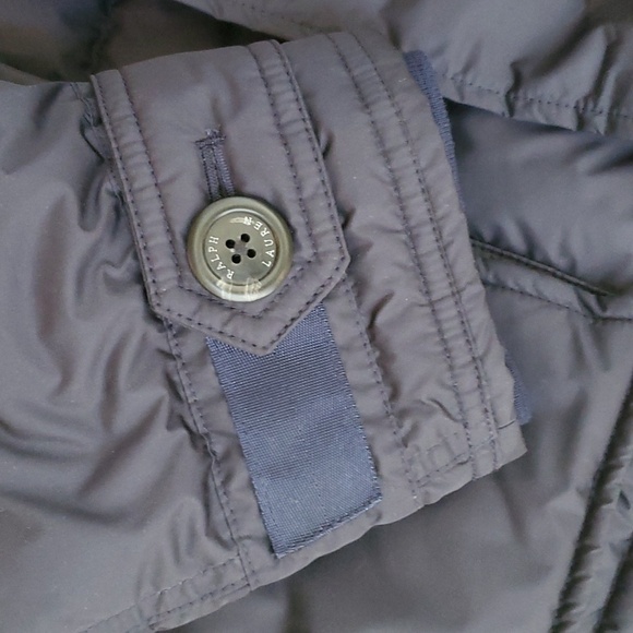 Polo by Ralph Lauren Blue Faux Fur Trim Parka. - Picture 6 of 9